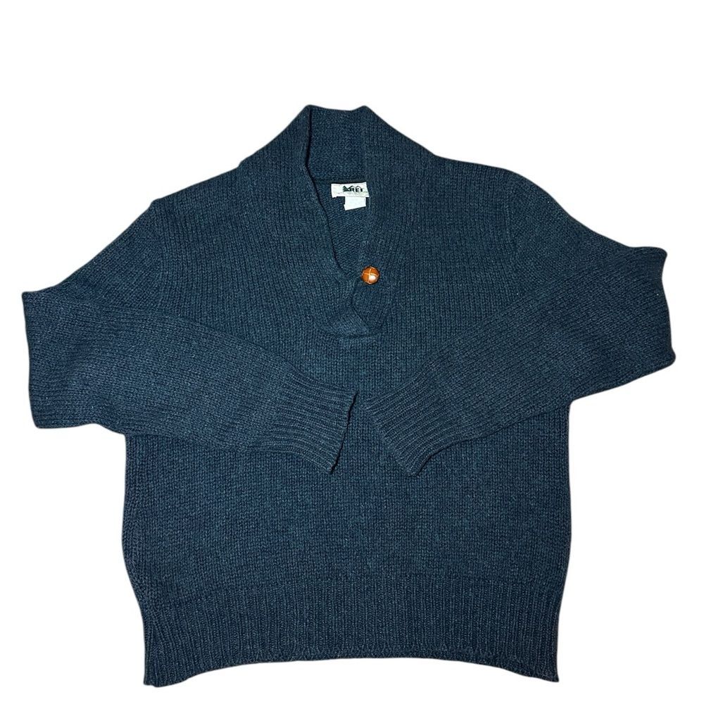 Women’s Vintage REI Wool blend sweater Size Small Color- Blue Green